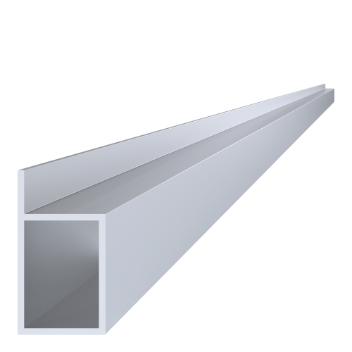 L profil dutý 40x55x75x6000 mm, materiál EN AW-6060 T66, přírodní hliník bez povrchové úpravy, cena za KUS